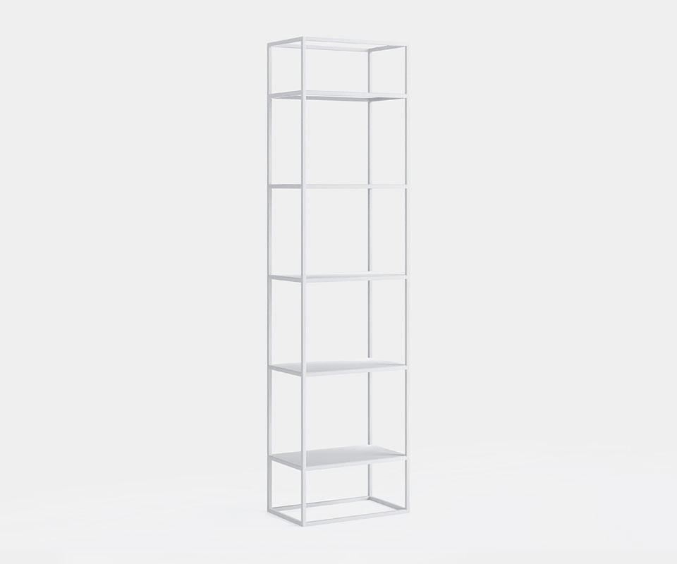 SIMPLEX Regal 50 cm – Handgefertigt in Weiß, modern & schlicht