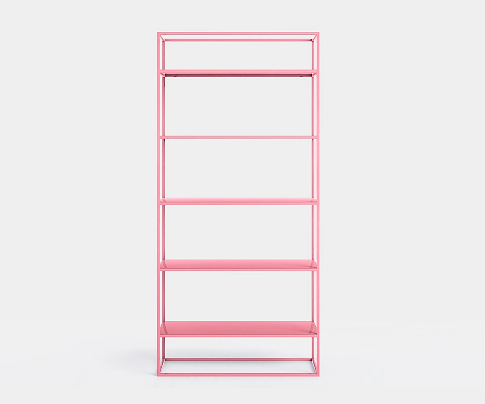 Minimalistisches Regal SIMPLEX 90 cm Rosa