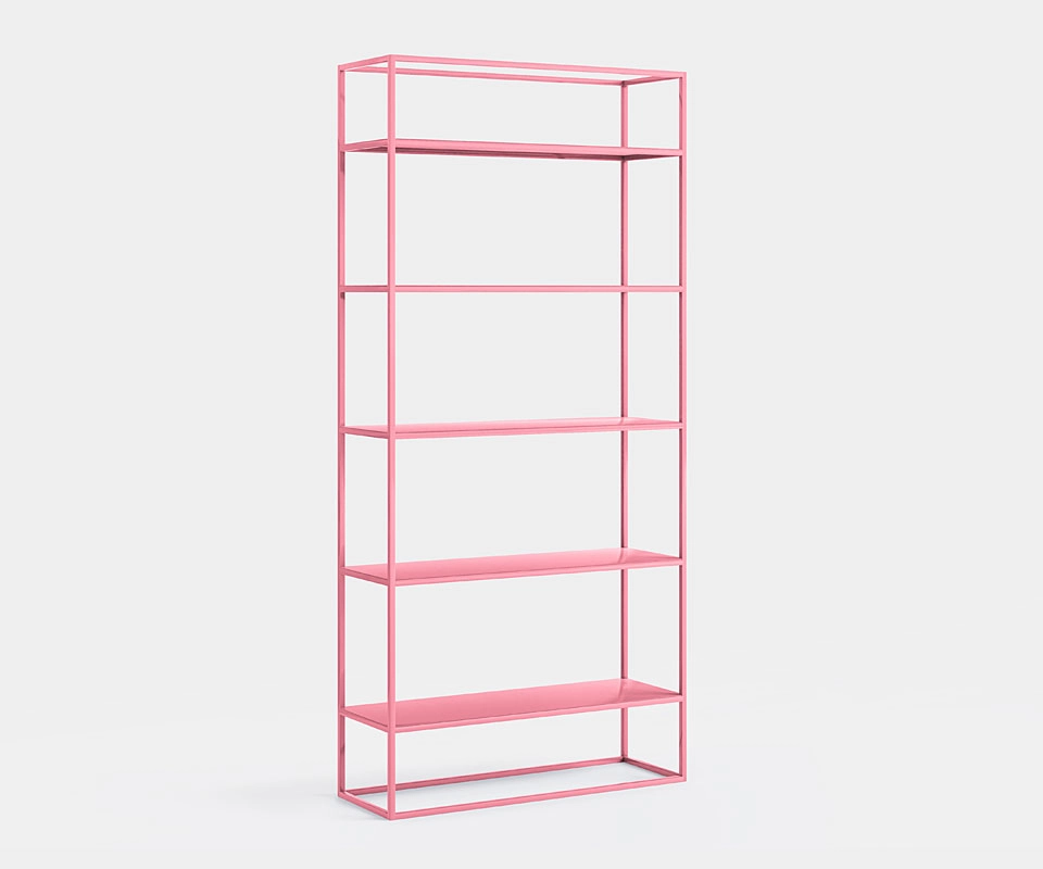 Minimalistisches Regal SIMPLEX 90 cm Rosa