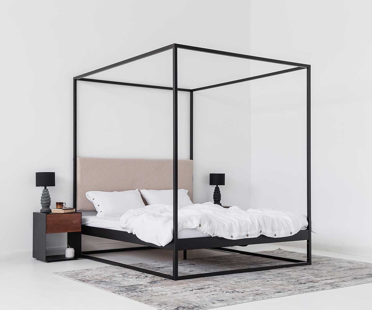 TELA Four-poster bed 180x200