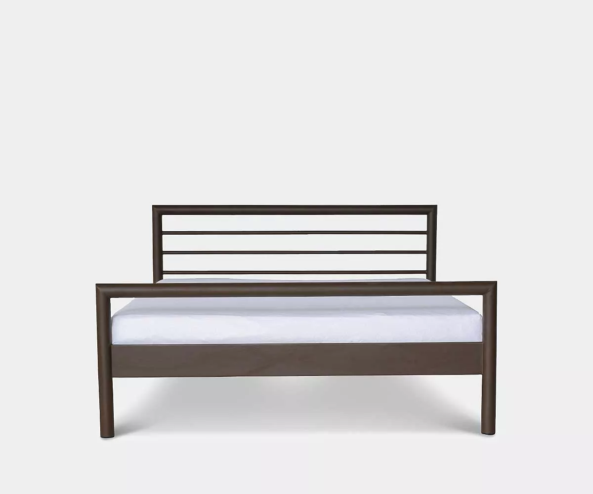 Caligo Metallbett in Braun modernes Metallbett handgefertigt in der Farbe Braun pulverbeschichtet